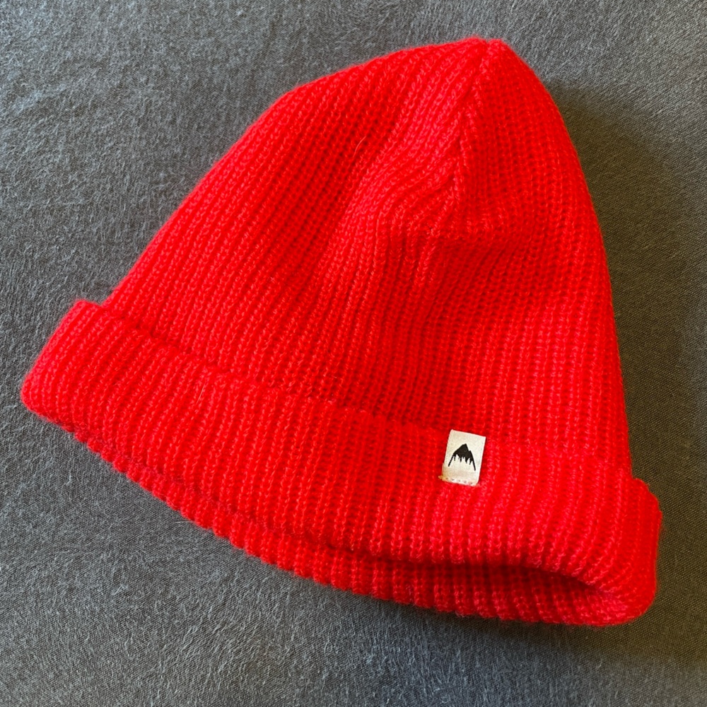 Red Burton knit beanie